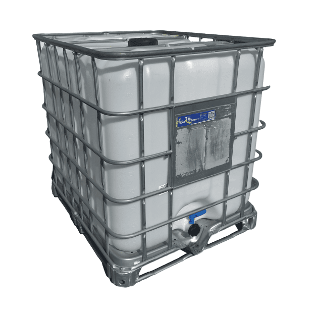 IBC KONTAJNER 1000L REKO 150/50 KOVOVÁ PALETA NÁDOBA NATUR VYMENITEĽNÝ GUĽOVÝ KOHÚT DN 50 MM
