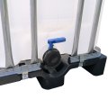 IBC KONTAJNER 600 L REPASOVANÝ / POUŽITÝ VYMYTÝ PLASTOVÁ PALETA 150/80 HRUBÝ ZÁVIŤ(2)2