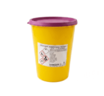 Nádoba na medicinální odpad TOXICUS 2,5 l včetně uzávěru 196 x 157/120 mm (60 ks/bal,960 ks/paleta)
