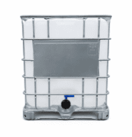 IBC KONTAJNER 1000L REKO 225/80 KOVOVÁ PAL. NOVÁ NÁDOBA NATUR NEVYMENITELNÝ klapkový KOHOUT BEZ UN