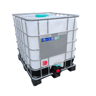 IBC KONTAJNER 1000L RENOVOVANÝ UMYTÝ PO POTRAVINÁCH, BEZ UN, PLASTOVÁ PAL. 225/50-ZREDUKOVÁNO Z DN80