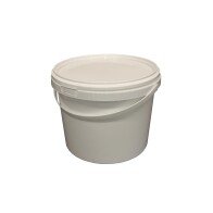 PP VEDRO 3 L GUĽATÝ BIELO / BIELY PLASTOVÉ DRŽADLO VEKO S POISTKOU / 1200ks PALETA