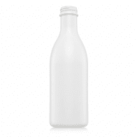 PET FĽAŠA 1 L NA MLIEKO BIELA BEZ UZÁVERU (100 ks)