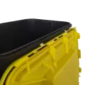 PP REC NÁDOBA 60 L ČERNÁ UN 3H2//S KÓNICKÁ 400 X 300 X 670 MM VČETNĚ ŽLUTÉHO VÍKA S ÚCHOPEM (5)5