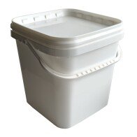 PP VEDRO 10L ŠTVORCOVÝ S POISTKOU VČ. VEKA BIELY / 480KS PALETA