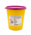 Nádoba na medicinální odpad TOXICUS 2 l včetně uzávěru 157 x 157/120 mm (70 ks/bal, 1120 ks/paleta)