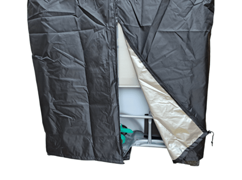 Ochranný kryt IBC kontejneru 600 l černý UV ochrana(2)