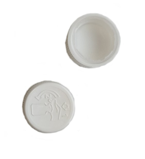 UZÁVER S DETSKOU POISTKOU BIELÝ 28 MM