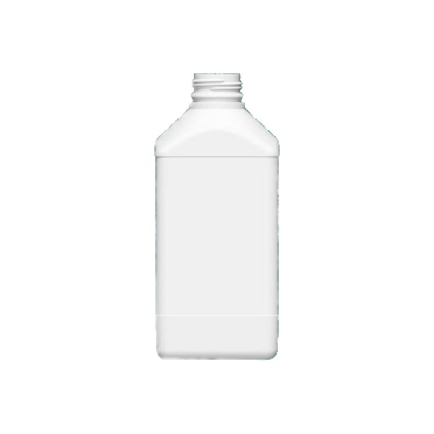 FĽAŠA HDPE 1L KAMENNÁ BIELA 60G BEZ UZÁVERU 1120 KS PALETA SK38 HRDLO