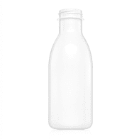 PET FĽAŠA 500 ML NA MLIEKO BIELA BEZ UZÁVERU (200 ks)