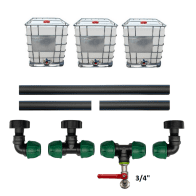 PROFI PREPOJENIE 3 IBC NÁDRŽIA + 3/4" ZÁHRADNÝ KOHÚT 