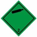 ADR NÁLEPKA SAMOLEPIACE - TRIEDA 2.2 NEHORĽAVÉ, NETOXICKÉ PLYNY Č. 2 - čierna fľaša