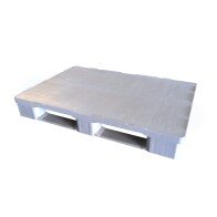 PLASTOVÁ PALETA HYGIENICKÁ HDPE ŠEDÁ 1200 X 800 X 155 LIŽINY, TYP E.3CD3R, OKRAJE