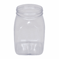 310-70597 PVC DÓZA 200 ML širokohrdlá HRANATÁ, BEZ UZÁVĚRU
