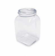 310-70596 PVC DÓZA 100 ML širokohrdlá HRANATÁ, BEZ UZÁVĚRU
