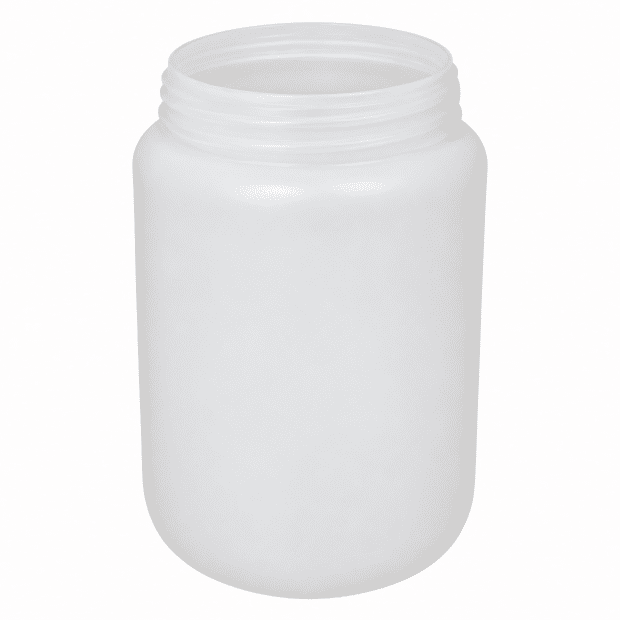 376-70541 HDPE DÓZA 250 ML NATUR OKRÚHLA širokohrdlá, BEZ UZÁVĚRU