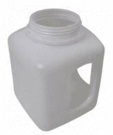 311-83981 HDPE DÓZA 2,3 L NATUR HRANATÁ s uchom, BEZ UZÁVĚRU