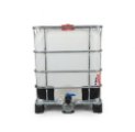 IBC kontejner 600 L repas/vymytý bez UN paleta PE 150/50 mm hrubý závit integrovaný kohout