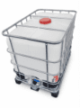 IBC kontejner 600 L repas/vymytý bez UN paleta PE 150/50 mm hrubý závit integrovaný kohout(2)2