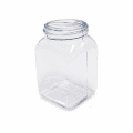 310-70596 PVC DÓZA 100 ML širokohrdlá HRANATÁ, BEZ UZÁVĚRU