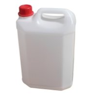 PLASTOVÝ KANISTER 5L NATURAL 165g ľahčený NESTOHOVATELNÝ BEZ UN DIN 38mm VRÁTANE UZÁVERU