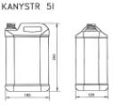 PLASTOVÝ KANISTER 5L NATURAL 165g ľahčený NESTOHOVATELNÝ BEZ UN DIN 38mm VRÁTANE UZÁVERU(2)2