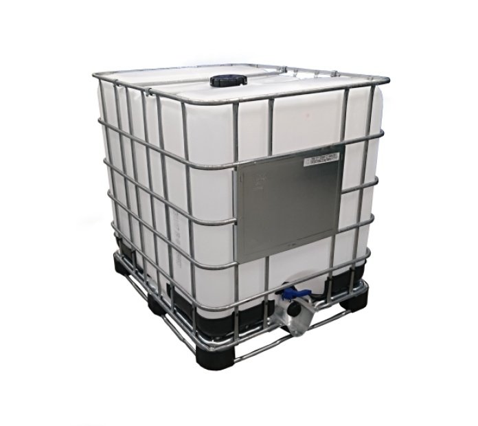 IBC KONTAJNER 1000L MAS PM11 150/50 UN KOVO / PLASTOVÁ PALETA VYMENITE klapkový KOHÚT DN 50 MM