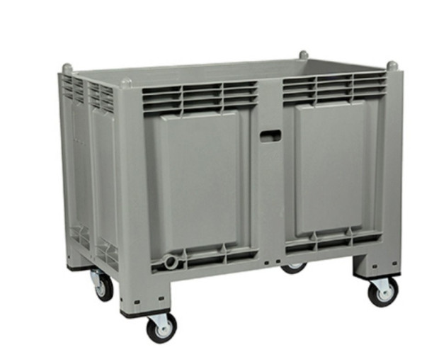 PLASTIC PREPARATION BOX DIMENSIONS 1200 X 800 X 850 mm, 4 LEGS, DARK GRAY, NOM. 30185753(2)
