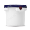 PLASTIC CUP 6 L HDPE WHITE CLICK-PACK 6L UN X6 / Y9 CONNECTING INCLUDING BLUE SCREW COVER and RED FUSE(3)3