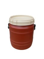 PLASTOVÝ SUD CURTEC 55.5L UN HNEDO / BÉŽOVÝ + DRŽADLA Č.6942 SKRUTKOVACIE VEKO