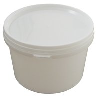 Plastový kelímok 570 ML S VEKOM BIELO / BIELY