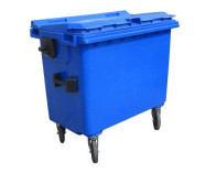 PLASTIC CONTAINER 660L WASTE CONTAINER FLAT BLUE