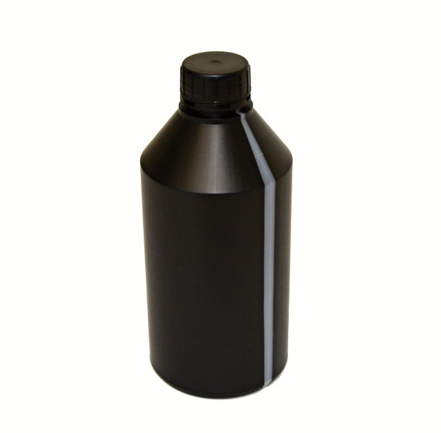 BOTTLE HDPE 1 L BLACK MOGUL CYLINDER WITH BINDING WITHOUT CLOSING(2)