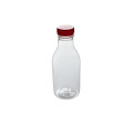 PET BOTTLE 500 ML FOR MILK CLEARED WITH RED CLOSE