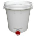 PP VEDRO 30 L GUĽATÝ BIELO / Bill DOLE s výpusťou 2 UCHA VEKO S POISTKOU(2)2