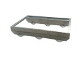 STAINLESS STEEL CART WITH POLYAMIDE WHEELS DIMENSIONS 655 X 415 X 115 mm