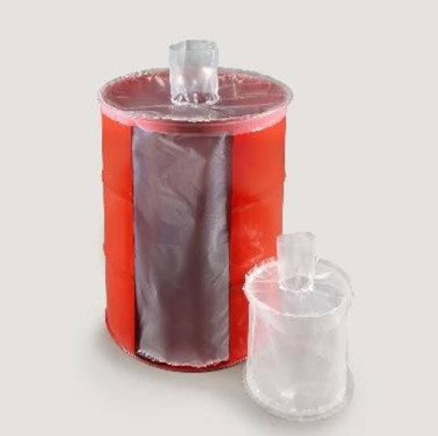 Barrel insert - a transparent bag with a circular seam at the bottom(2)