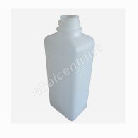 310-70520 HDPE FĽAŠA 100 ML NATUR HRANATÁ úzkym hrdlom, BEZ UZÁVĚRU