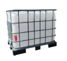 IBC KONTAJNER 600 L Repasované / POUŽÍVANÉ vymyť PLASTOVÁ PALETA 225/50 HRUBÝ ZÁVIT